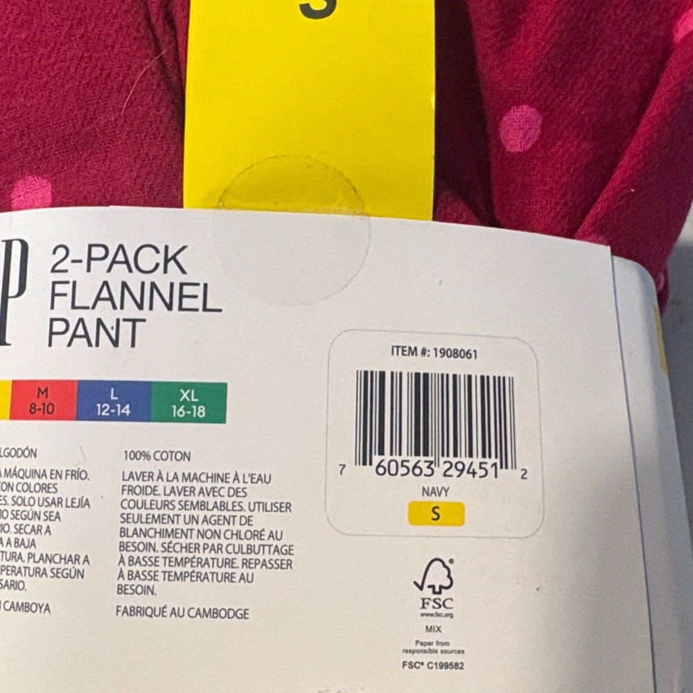 GAP Red Polka Dot and navy floral Pajama Bottoms only - Picture 3 of 3